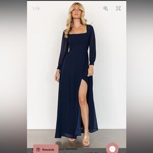 Baltic Born Giselle Maxi Dress Size Medium Navy